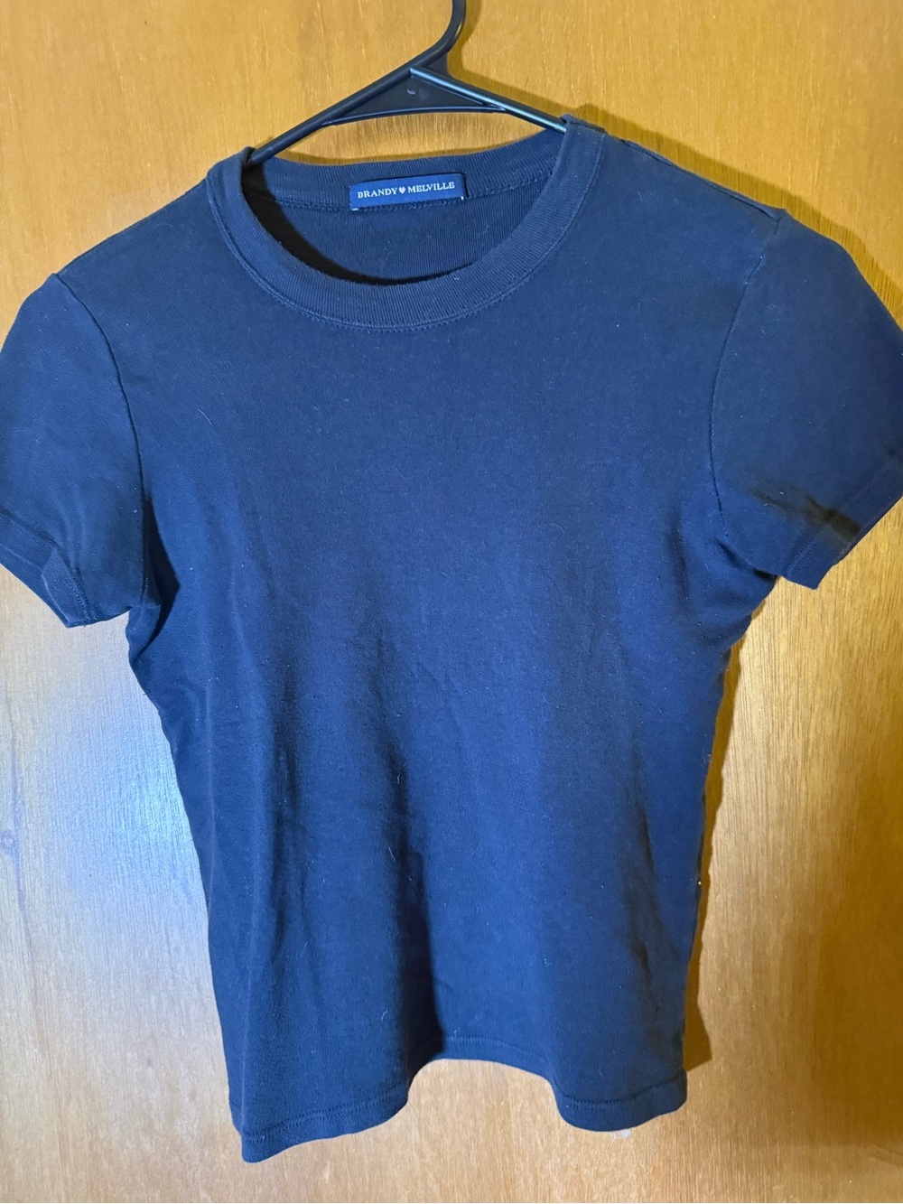 Brandy Melville Black Short Sleeve Crew Tee